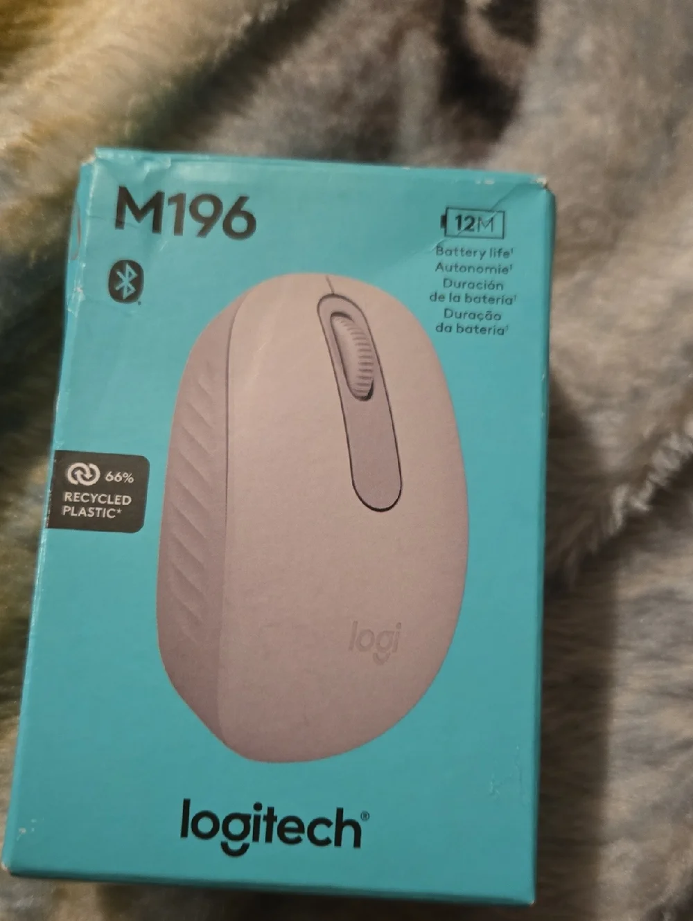 Logitech M196 Wireless Mouse - Pale Pink